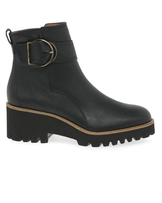 Paul Green Black Mia Ankle Boots