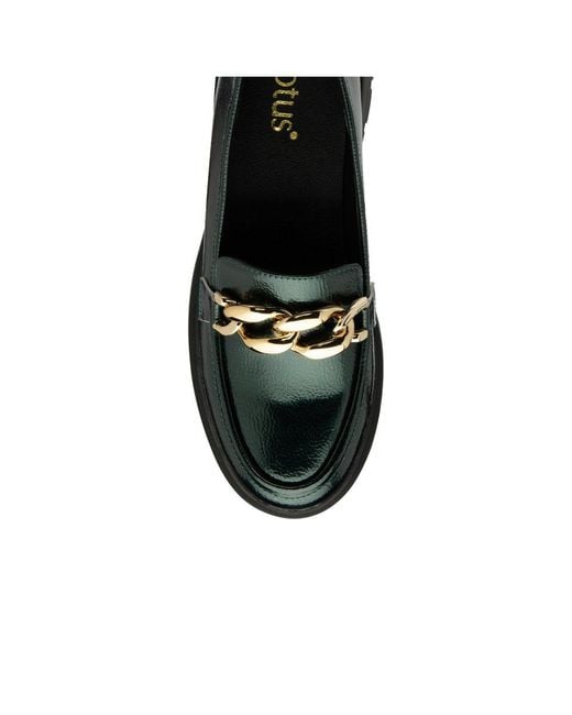 Lotus Black Giles Loafers