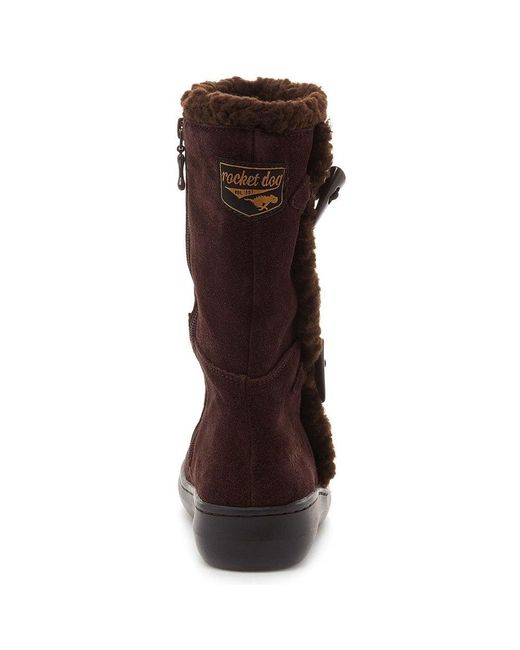 Rocket Dog Brown Slope Calf Boots