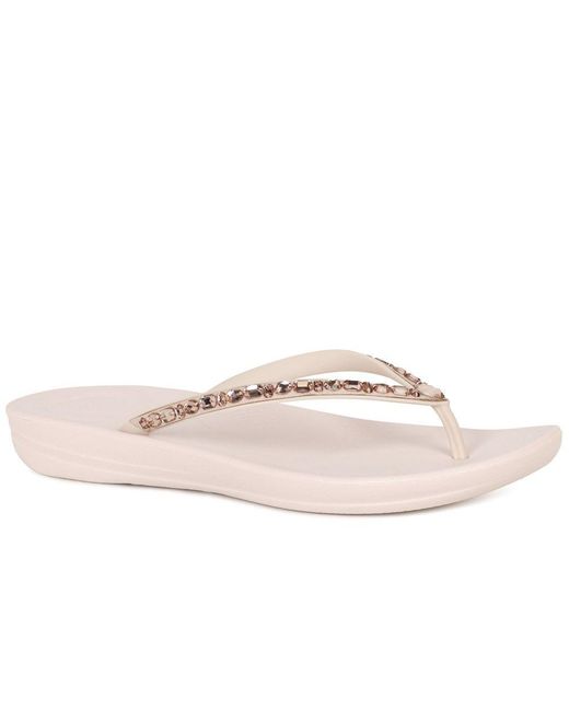 Fitflop Pink Iqushion Toe Post Sandals