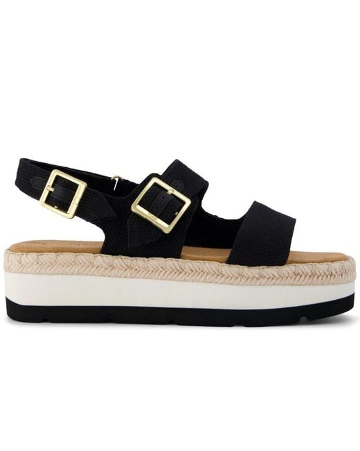 TOMS Blue Giana Flatform Sandals