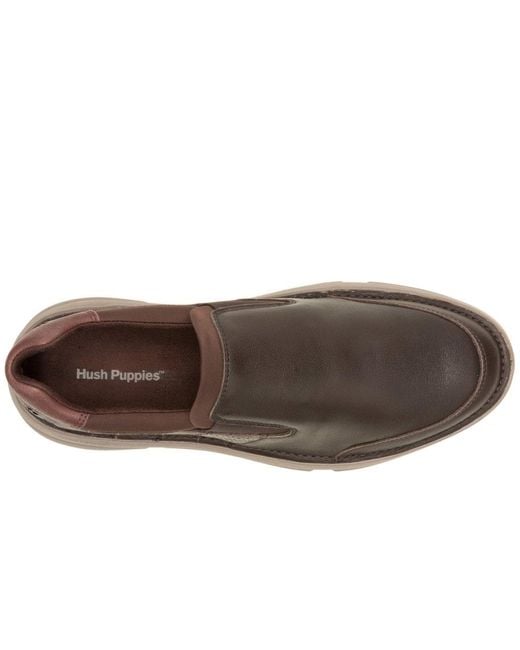 Hush Puppies Brown Baylor Slip On Shoes for men