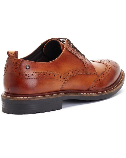 Base London Brown Jagger Brogues for men