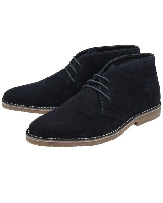 Frank Wright Blue Edwin Desert Boots for men