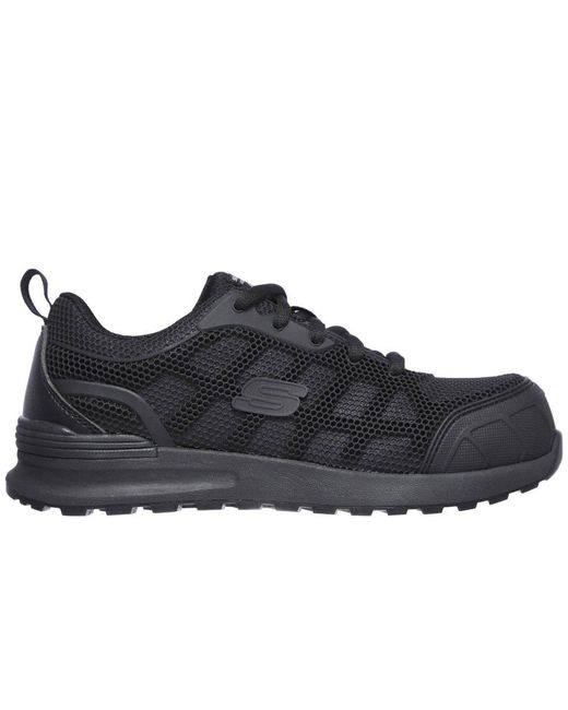 Skechers Black Bulklin Ayak Safety Shoes