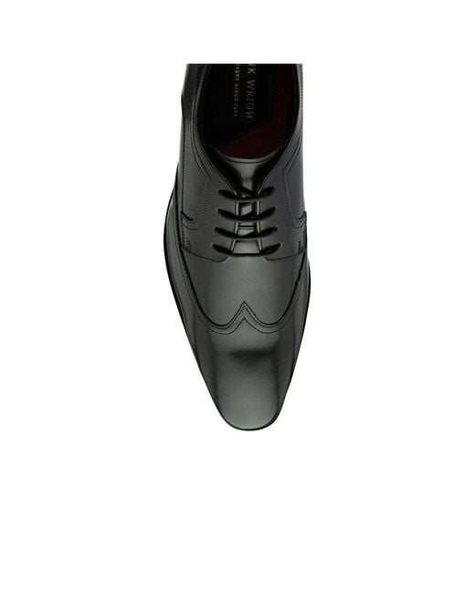 Frank Wright Black Reid Derby Shoes for men