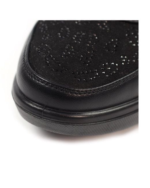 Lunar (GRS) Black Muriel Wedge Trainers