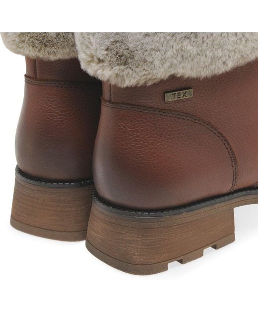 Caprice Brown Heather Ankle Boots