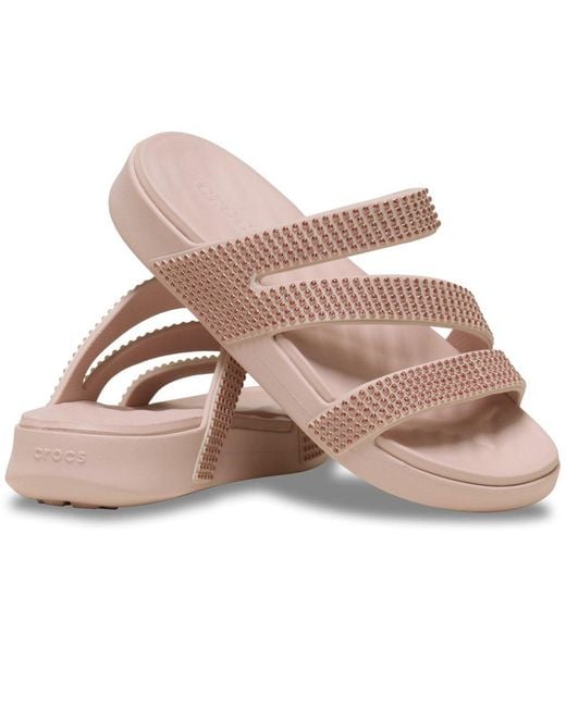 CROCSTM Pink Getaway Strappy Sandals