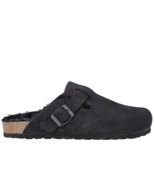 Hush Puppies Black Jade Slippers