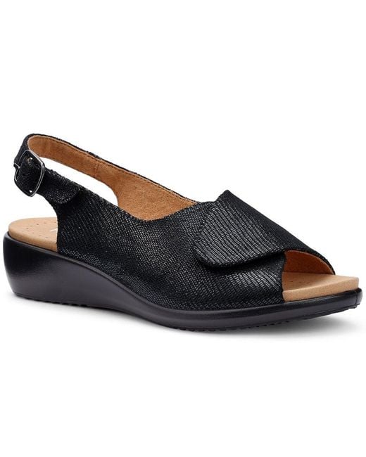 Hotter Blue Olivia Wide Fit Slingback Sandals