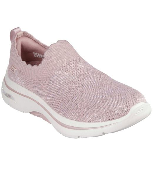 Skechers Metallic Go Walk Arch Fit 2.0 Rosa Linda