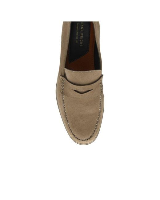 Frank Wright Brown Horn Penny Loafers for men