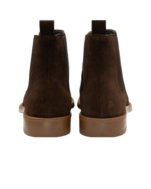 Frank Wright Brown Hogan Chelsea Boots for men