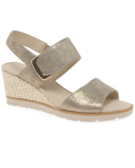 gabor metallic sandals