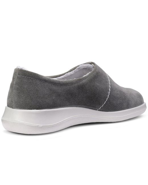 Hotter Gray Wrap Slippers
