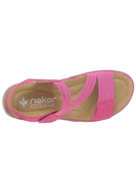 Rieker Pink Locket Sandals