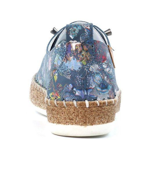 Lunar (GRS) Blue Iva Plimsoll Trainers