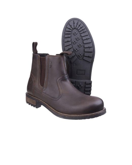Cotswold Brown Worcester Chelsea Boots for men