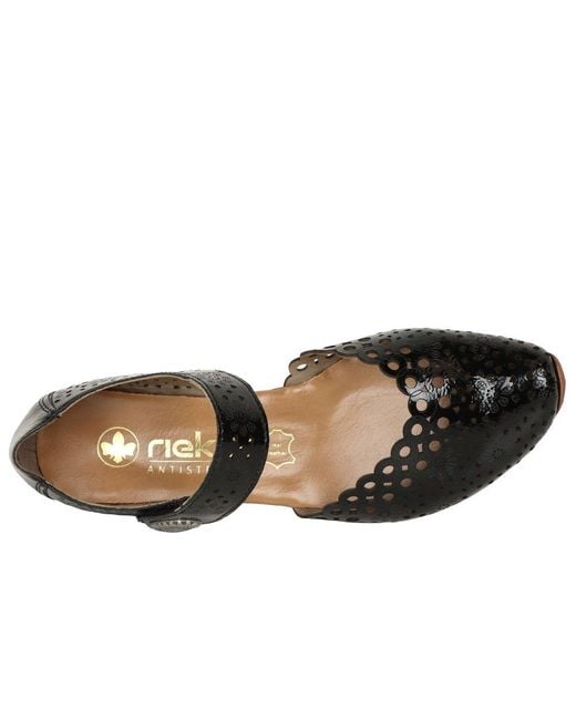 Rieker Metallic Pia Open Court Shoes