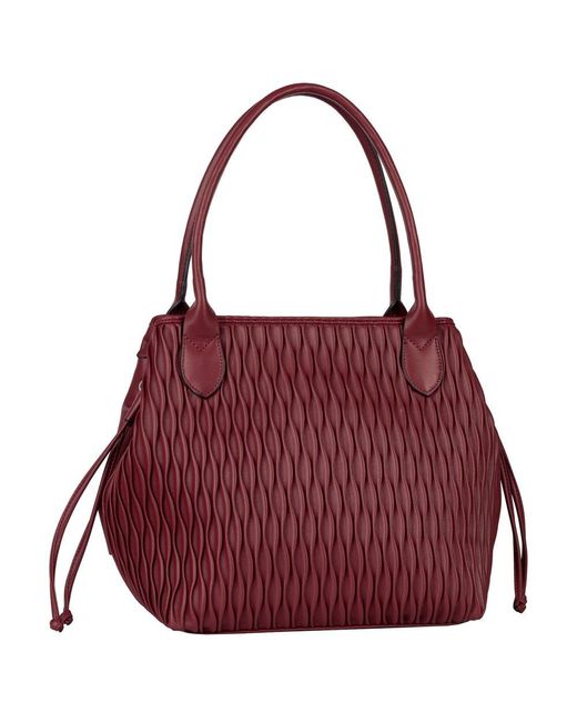 Gabor Red Granada Wave Shopper Shoulder Bag