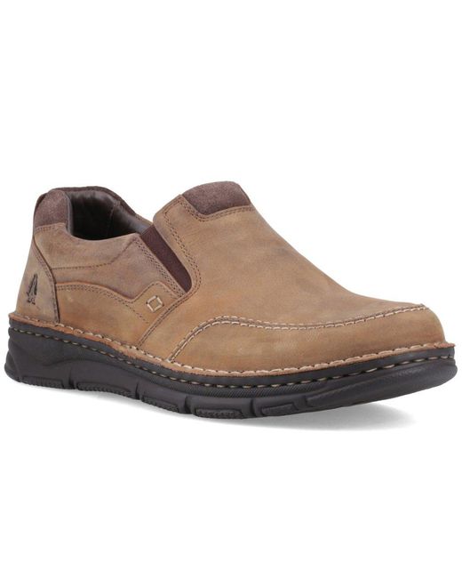 Hush Puppies Brown Franco Slip On Shoes for men