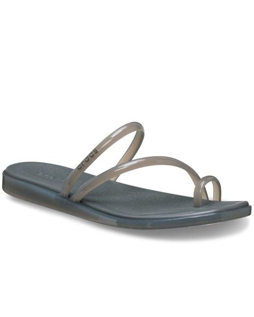 CROCSTM Blue Miami Jelly Toe Loop Sandals