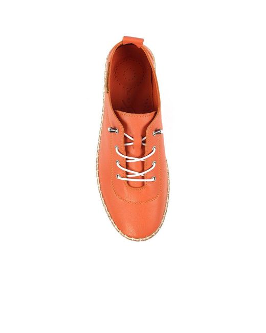 Lunar (GRS) Red Evie Plimsoll Trainers