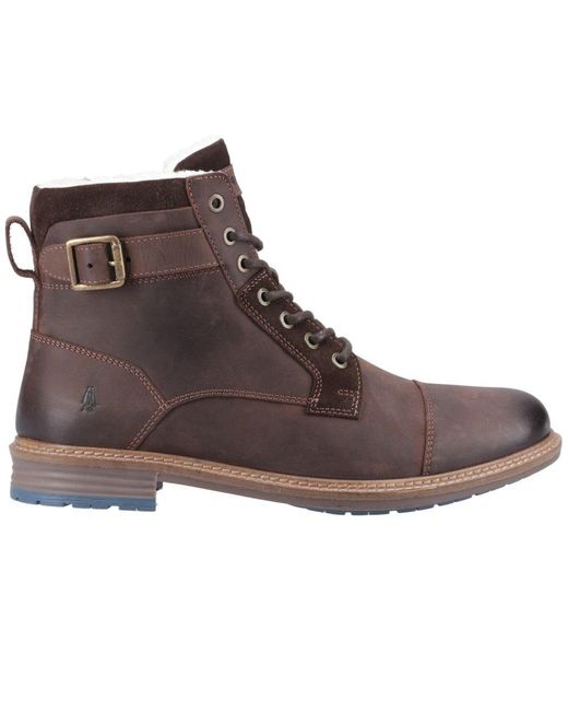 Hush Puppies Brown Jordan Buckle Boots for men