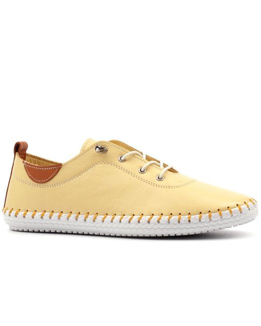 Lunar (GRS) Natural St Ives Lace Up Shoes