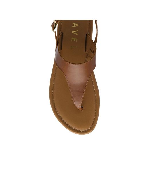 Ravel Brown Cattal Toe Post Sandals