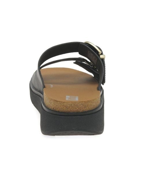 Fitflop Metallic Gen-Ff Two Bar Buckle Slide Sandals