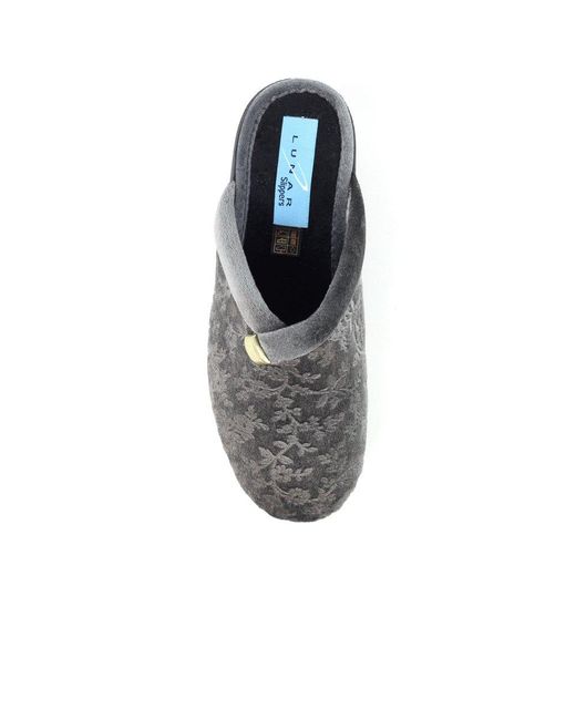 Lunar (GRS) Gray Amaretto Mule Slippers