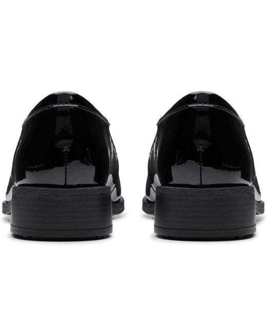 Clarks Black Havisham Edge Tassel Loafers