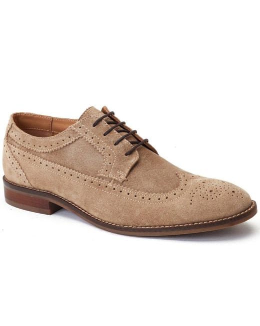 Base London Brown Twain Brogues for men