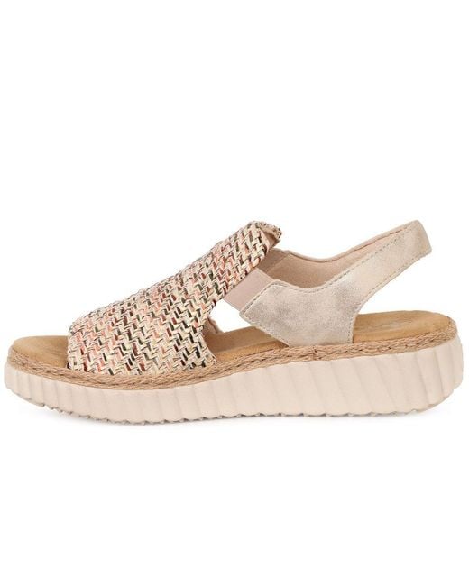 Rieker Natural Cuba Sandals