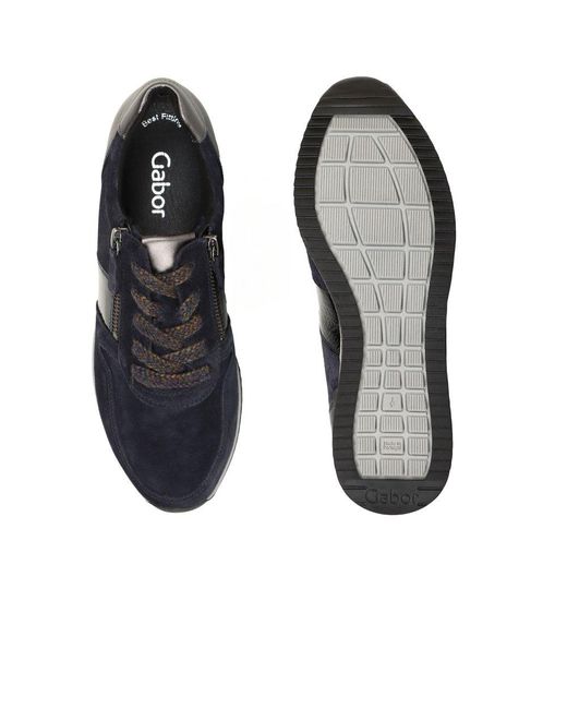 Gabor Blue Lulea Trainers