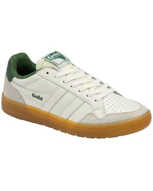 Gola White Eagle 86 Trainers Colour: Off/Evergrn Le