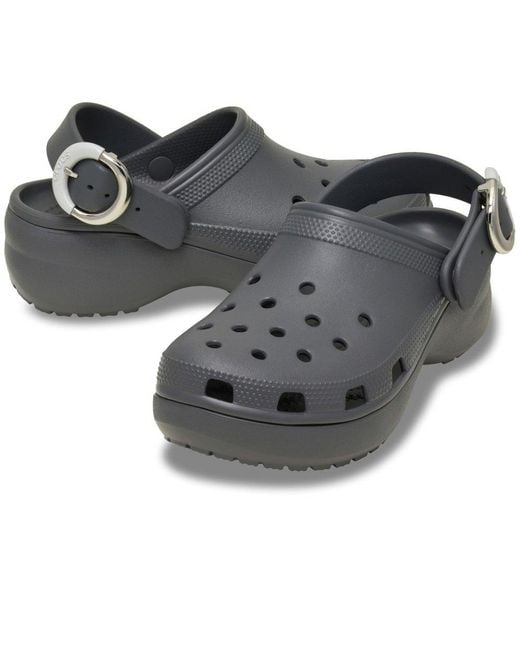 CROCSTM Gray Classic Platform Sandals