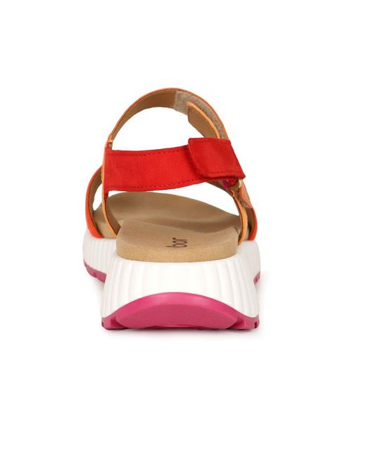 Gabor Pink Gifted Wedge Heel Sandals