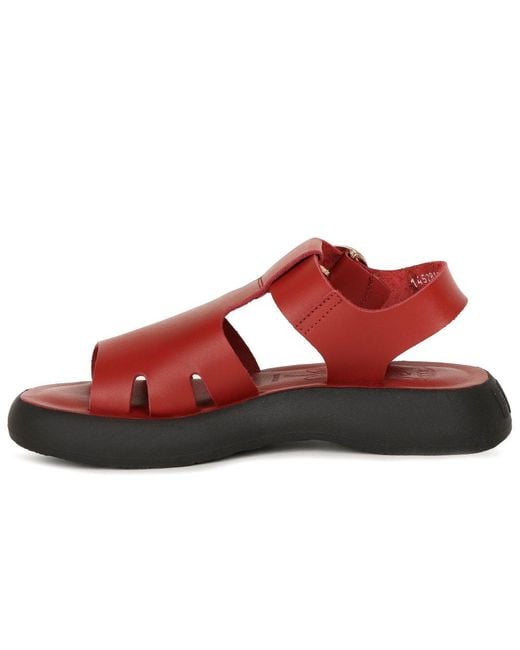 Fly London Red Bady Sandals