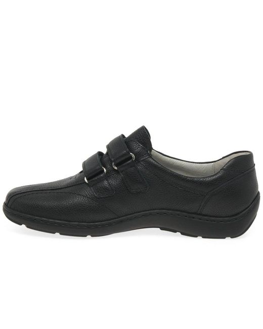 Waldläufer Black Stone Rip Tape Fastening Shoes