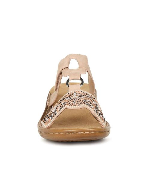 Rieker Brown Radiance Sandals