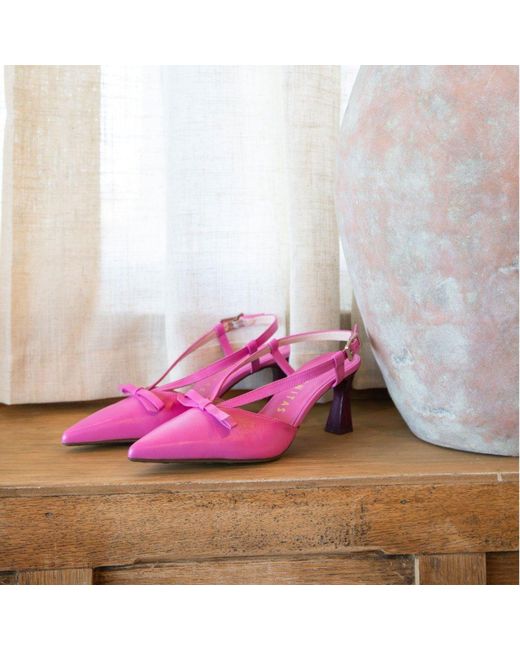 Hispanitas Pink Giorgia Open Court Shoes