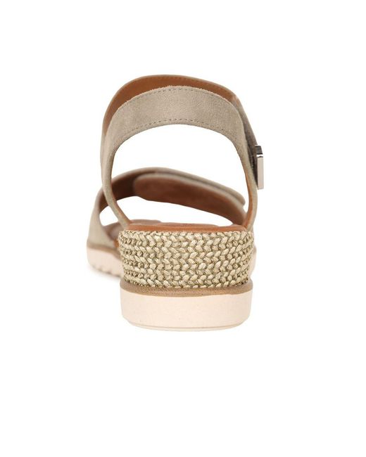 Tamaris Brown Iris Low Wedge Sandals