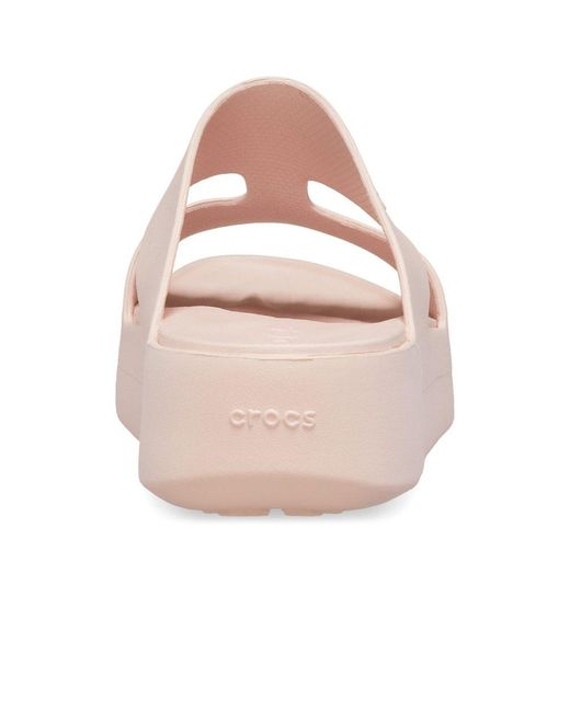 CROCSTM Pink Getaway Platform H-Strap Mules