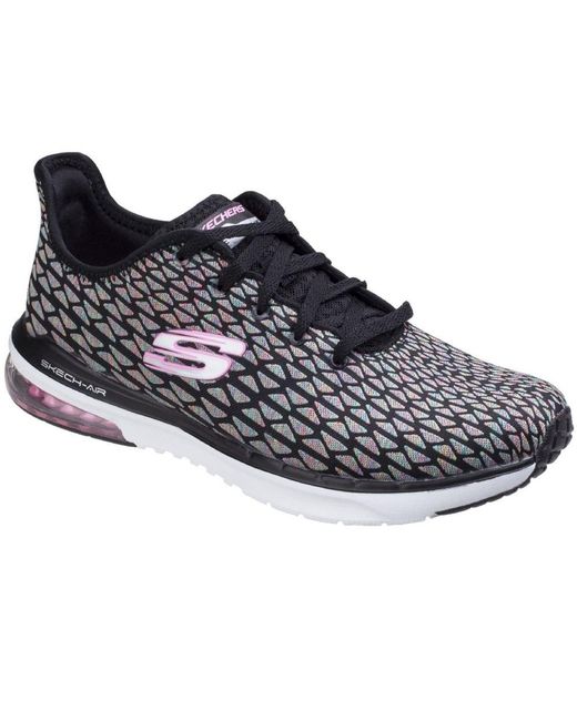 Black Skech Air Infinity Womens Sneakers