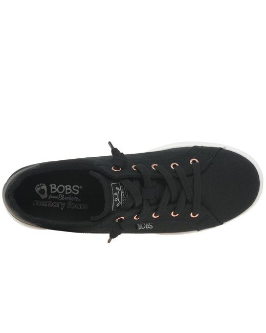 Skechers Black Bobs D Vine Canvas Shoes
