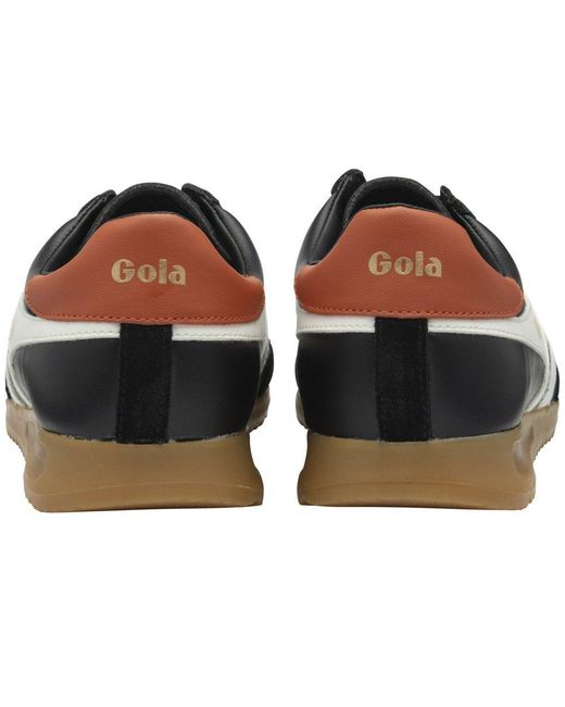 Gola Black Torpedo Leather Trainers