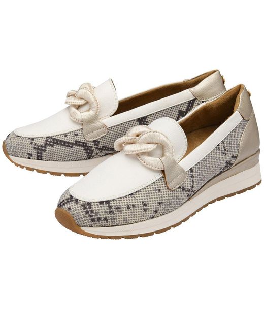 Lotus White Lorrian Loafers